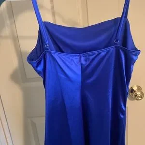 honey and rosie royal blue dress Tina Holly Couture TE001 Royal Blue Satin Lace Up Back Formal Dress Royal Blue / 18 AUS main image 0